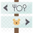 Sign Direction Guide Icon