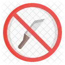 Sign Knife Prohibition Icon