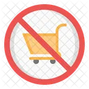 Sign No Shopping Cart Forbidden Icon