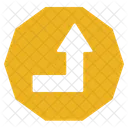 Sign Board Traffic Sign Board Right Up Sign Icon