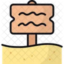 Sign Panel Desert Icon