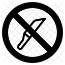Sign Knife Prohibition Icon