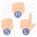 Sign Language Dumb Language Gesture Icon