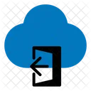 Sign Out Door Cloud Icon