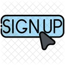 Sign Up Social Media Click Icon
