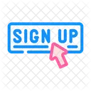 Sign Up Up Registration Icon