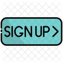 Sign Up Button Click Icon