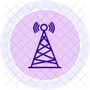 Signal Antenna Color Circle Icon Icon