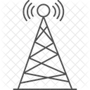 Antenne Signal Thinline Icon Icône