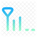 Signal Niedrig Mittel Symbol