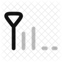 Signal niedrig mittel  Symbol