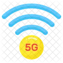 5 G Signals Technology Icon