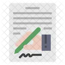 Signature Agreement Contract Icon