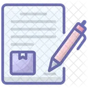 Contract Agreement Delivery Contract Icon