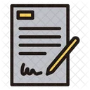 Signature Contract Agreement Icon