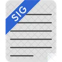 Signature File  Icon