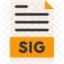 Signature File File Format File Type Icon