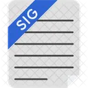 Signature File File File Type Icon