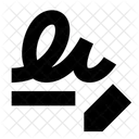 Signature Add Edit Icon