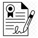 Signature Line  Icon