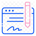 Signature numérique  Icône