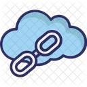 Lien Cloud Lien Sur Internet Cloud Computing Icône