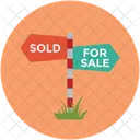 Signboard Guide Sold Icon