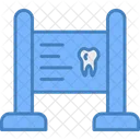 Signboard Dental Tooth Icon