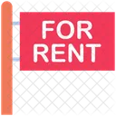 Real Estate Signboard Banner Icon