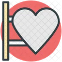 Signboard Heart Sign Icon
