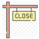 Signboard Close Sign Icon