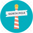 Signboard North Pole Icon