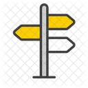 Sign Board Direction Icon