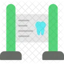 Dentist Signbaord Dental Tooth Icon