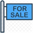 Real Estate Signboard Banner Icon