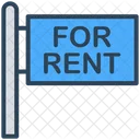 Real Estate Signboard Banner Icon