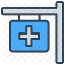 Medical Healthcare Signboard Icon