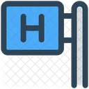 Medical Signboard Location Icon