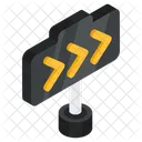 Signboard Roadboard Guideboard Icon