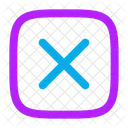 Signe De Multiplication Carre Icon