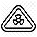 Signe Nucleaire Rayonnement Nucleaire Icône