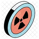 Signe Radioactif Symbole Radioactif Signe Nucleaire Icône