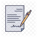 Signed Document Paper Icon