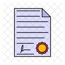 Signed Contract Business Contract Icon