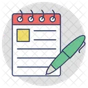Signing Notes Notepad Icon