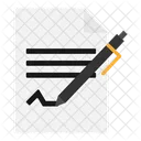 Contract Agreement Signature Icon