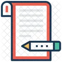 Contract Writing Signature Icon