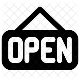 Signo abierto  Icono