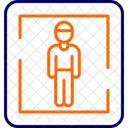 Signo de baño masculino  Icono