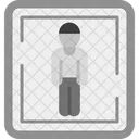 Signo de baño masculino  Icono